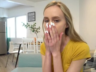 Guiltless looking Alicia Williams is providing that dude a hot POV-style blowjob and she stares at the camera while doing that. Man's pecker is so thick that she can barely wrap her hand around it and she can take only the tip of it in her mouth.
