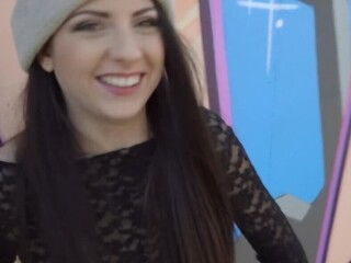 Charming girl Rebecca Volpetti loves to engulf dick on the street and this dude will even pay her if she agrees to be filmed. While blowing that pecker she gets so nasty that now dude need to fuck her as well.
