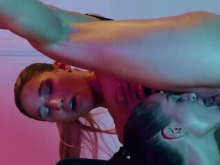 Desiree Dulce looks so hot walking on the treadmill that Abella Danger can't resist burying tongue in her pussy from behind. The Latina immediately forgets about the workout and starts enjoying lesbian sex.
